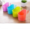Household disposable paper cup holders, office plastic cup sleeves, hot water heat insulation thickened cup holders, cup racks, cup sleeves details Picture